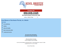 Tablet Screenshot of koolbreeze.com